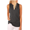Dark gray, variant on Solid Color Women Sleeveless Vest Shirt with Pocket