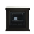 thumbnail image 3 of LED Electric Fireplace with Faux Diamond Inlays Silver - Saltoro Sherpi, 3 of 5