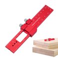 thumbnail image 4 of Woodworking Ruler, Pocket Metal Slide Stop Marking Ruler, Measuring Tools and Scribing Rulers, Square Ruler for Marking and Measuring, 4 of 9