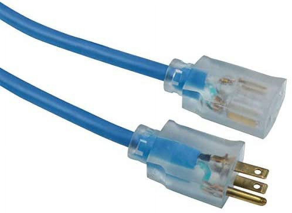 Coleman Cable 02569 12/3 Hi-Visibility Low-Temperature Outdoor Extension Cord, 100-Foot