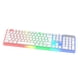 thumbnail image 2 of Teclado mecánico para juegos, teclado para juegos, retroiluminación LED, USB, con cable, 104 teclas Blanco, 2 of 9