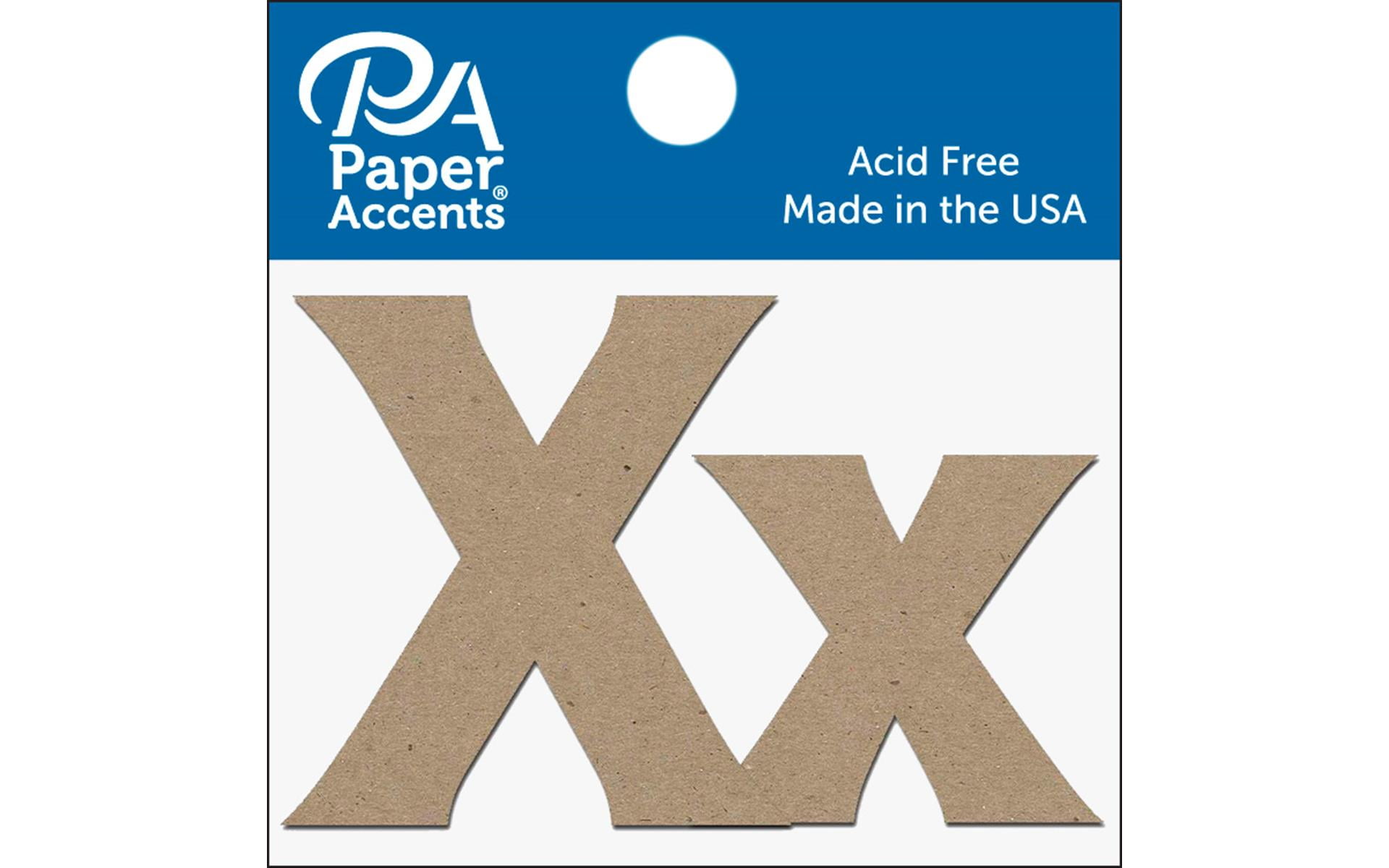 Chipboard Letter 2" Xx 2pc Natural