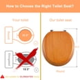thumbnail image 2 of Asiento de inodoro Angel Shield, chapa de madera duradera, color madera natural, 2 of 7