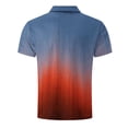 thumbnail image 5 of DayScoop Plus Size T-Shirt for Men Fashion TShirt Summer Casual Print Short Sleeved Half Button Turndown Collar Breathable Oversize Tops Tees, 5 of 5