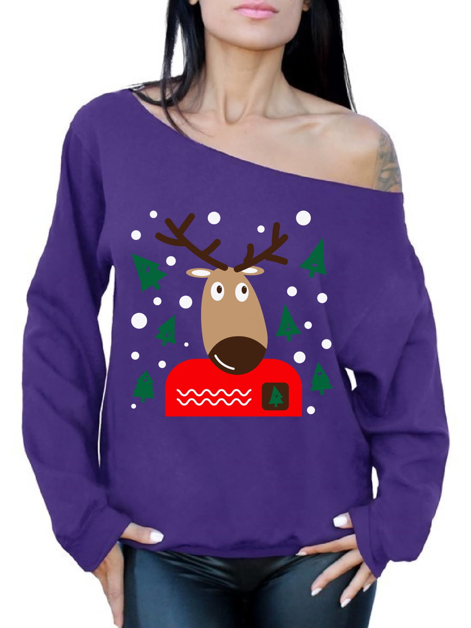 oversized christmas sweatshirt