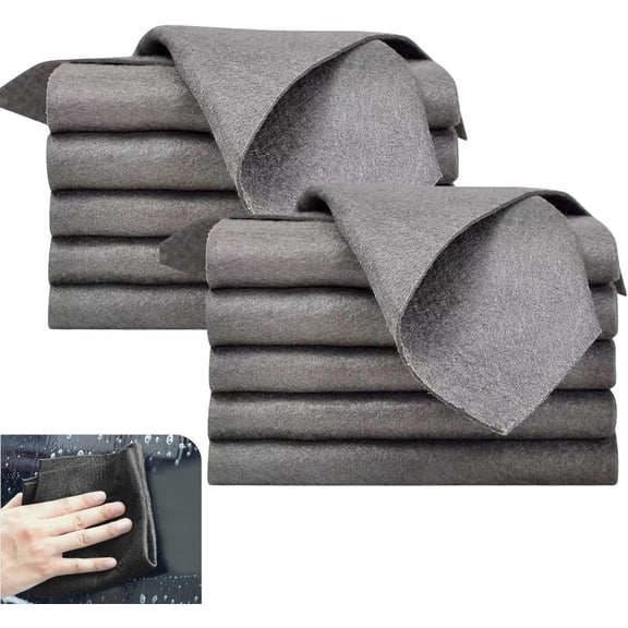 10PCS Thickened Magic Cleaning Cloth, Microfiber Cloth – Reusable, Lint Free, Machine Washable – Applicable to TV/Car/Window Cleaning