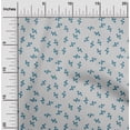 thumbnail image 2 of oneOone Viscose Chiffon Teal Blue Fabric Floral Dress Material Fabric Print Fabric By The Yard 42 Inch Wide, 2 of 5