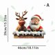 thumbnail image 2 of Pegatinas de pared interesantes y divertidas pegatinas de reno de Papá Noel para ventanas y paredes, decoraciones navideñas, pegatinas de pared impermeables con sombreado., 2 of 5