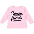 thumbnail image 3 of Inktastic Cousins Make the Best Friends with Arrow Boys or Girls Long Sleeve Toddler T-Shirt, 3 of 5