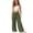 Army Green, variant on hoksml Girls Cotton Wide Leg Pants, Back to School Elastic Waist Drawstring Casual Trousers with Pockets