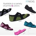thumbnail image 3 of FitKicks Crossovers Women's Foldable Active Lifestyle Minimalist Footwear Barefoot Yoga Water Shoes Green, 3 of 8