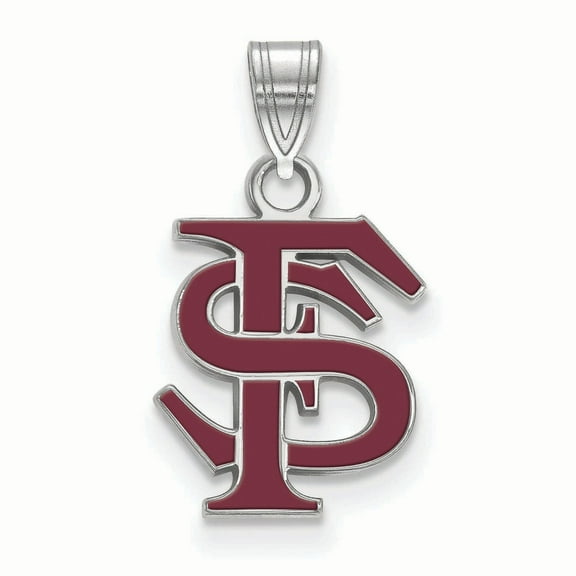 Women's Florida State Seminoles Sterling Silver Small Enamel Pendant