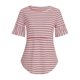 thumbnail image 1 of Camisas de Maternidad Para Mujer Blusas Ropa de Enfermería Camiseta Superior Raya de Manga Corta Odeerbi ODB123100, 1 of 6