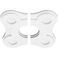 thumbnail image 2 of 12"OD x 4"ID x 4"C x 1"P Luna Architectural Grade PVC Contemporary Ceiling Medallion, Two Piece, 2 of 11