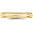 thumbnail image 3 of Avariah Diamonds Solid 10k Yellow Gold 4.2mm Lightweight Milgrain Half Round Wedding Band Size 9 - Ring Size 9.0, 3 of 7