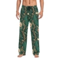 thumbnail image 7 of FORMRS Mens Pajama Pants with Pockets Cotton Sleepwear Lounge Bottoms Sizes S-2XL, Tiger and Peacock Pattern, 7 of 7