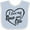Blue and White, variant on Inktastic I Love My Oma and Opa in Black Chalk Heart Boys or Girls Baby Bib