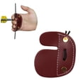 thumbnail image 2 of Sonducket Pestaña de dedo de tiro con hecha a mano Pestaña de dedo de tiro con de cuero rústico Pestaña de dedo ajustable Accesorios Sonducket OD006240-00, 2 of 6