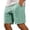 Light Green, variant on FYEGRE Men's Summer Casual Shorts Elastic Waist Drawstring Beach Shorts with Pockets Brown XL