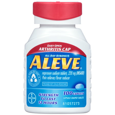 Aleve Caplets with Easy Open Arthritis Cap, 220 mg, 100 (Best Gel For Arthritis)