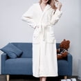 thumbnail image 3 of Neewe Womens Hooded Fleece Robe, Soft Bathrobe for Womens, Cute Long House Coat, 3 of 5