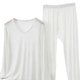 thumbnail image 4 of Conjunto de Ropa Interior Larga de Mujer Cuello en V Manga Larga Lencería Casual Ropa de Dormir Pajama Set Confort Suave, Lencería de Manga Larga para Mujeres, 4 of 7