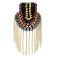 thumbnail image 5 of 1 Pair Colorful Rivet Stud Tassel Epaulet Shoulder Mark Navy Jacket Punk, 5 of 5