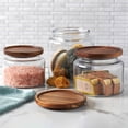 thumbnail image 2 of Masala House Clear Glass Airtight Food Storage Jar (3 Count), 2 of 5