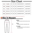 thumbnail image 3 of Idoravan Women's Plus Size Pants Clearance Fashion Women Casual Butterfly Printing Trousers High Waist Wide Leg Slim Straight Beach Pants, 3 of 8