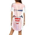 thumbnail image 4 of New Fashion AXXD Womens Swim Cover Up Bikini Shirt Cover Up Short Sleeve Cute Bikini Print Cover-Up Baggy T Shirt Dress Wear, 4 of 4