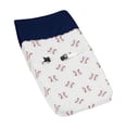 thumbnail image 1 of Funda para Cambiador Sweet Jojo Designs Rojo Blanco Azul Diseño de Parche de Béisbol, 1 of 6