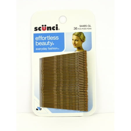 Scunci Scunci Brown Bobby Hair Pins 36 Ct Walmart Com