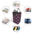 thumbnail image 4 of Honeii Skull mushroom Print Laundry Hamper Collapsible Laundry Baskets, Freestanding Waterproof Clothes Hamper with Easy Carry Handles, 4 of 5