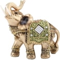 thumbnail image 1 of Estatua de elefante de Feng Shui con símbolo de la suerte para decoración del hogar y la oficina, mano de obra exquisita con base antideslizante, material de resina que muestra una forma de animal, 1 of 5