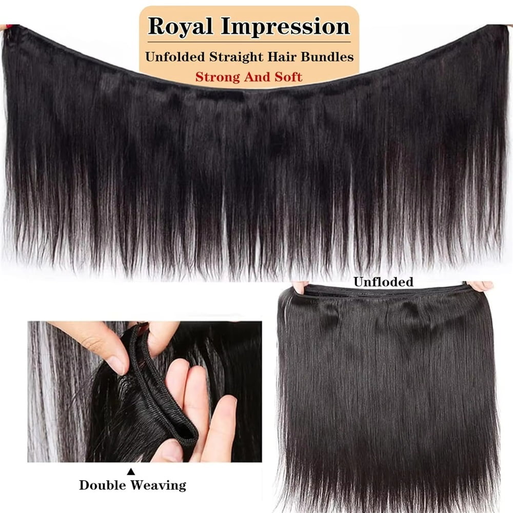 18-40 Inch Bone Straight Human Hair Bundles Brazilian Remy Hair Weave Hair Extensions