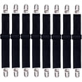 thumbnail image 1 of Correas para sábanas JieYou, paquete de 8 clips ajustables, 1 of 5