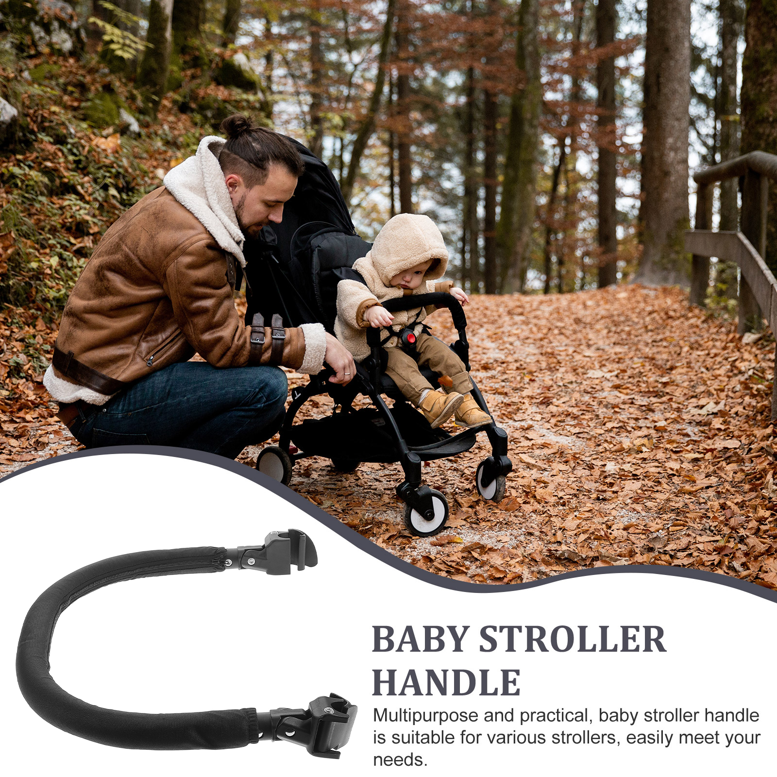Baby Stroller Armrest Toddler Stroller Handle Baby Stroller Crossbar Stroller Handle Toddler Stroller Armrest Handle For Baby Stroller