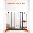 thumbnail image 2 of Baby Gate VEVOR ajustable de 75 a 94 cm de ancho y 76 cm de alto, color negro, 2 of 9