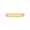 thumbnail image 3 of Gem & Harmony Ladies 14K Yellow Gold 4mm Wedding Band Ring with Edge for Women, 3 of 5