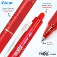 thumbnail image 3 of Pilot FriXion Clicker Erasable Gel Pens, Fine Point (0.7mm), Red Ink, 6-Pack - Refillable, Smooth Writing Pens, 3 of 6
