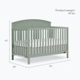 thumbnail image 2 of Dream On Me Storybrooke 5 in 1 Convertible Crib, Meadow Green, 2 of 9