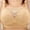 Beige, variant on Bras for Women Under $5 Wire Free Embroidery Thin Style Ventilate Back Buckle Bra Without Steel Rim