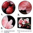 thumbnail image 3 of Designart "Suspended Blossom Cascade in Pink" Floral Framed Wall Art Decor - Traditional Pink Fuschia Hallway Framed Wall Art Decor, 3 of 6