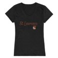 thumbnail image 1 of W Republic 555-460-BLK-01 T-Shirt Script pour Femmes St. Lawrence University, Noir - Petit, 1 of 1