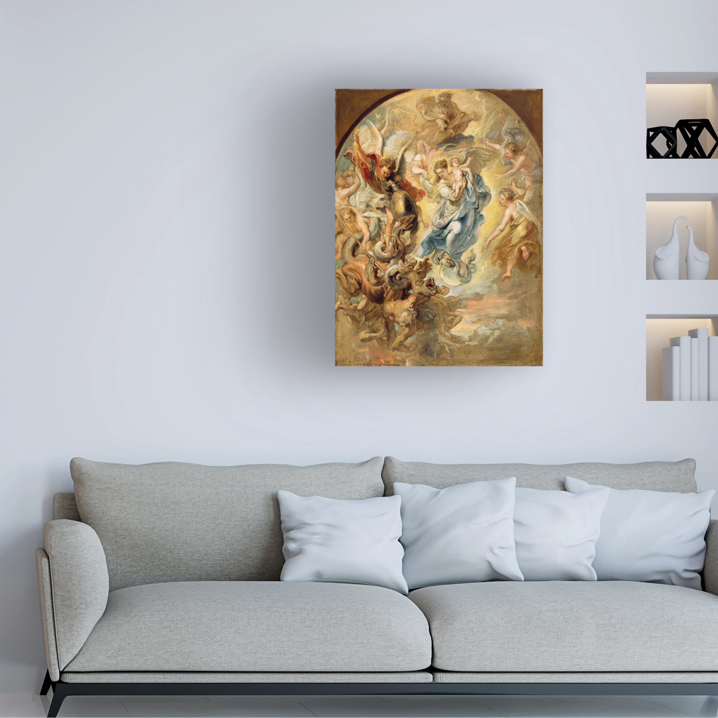 Peter Paul Rubens 'Virgin As Woman Of The Apocalypse' Canvas Art