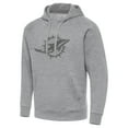 thumbnail image 2 of Men's Antigua  Heather Gray Miami Dolphins Victory Hoodie, 2 of 3