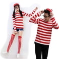 thumbnail image 3 of ¿Dónde está Wally Wally? Disfraz de personaje de anime para cosplay de Halloween para padres, 3 of 4
