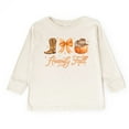 thumbnail image 5 of Coquette Howdy Fall - Youth Long Sleeve Graphic T-Shirt and Toddler Long Sleeve Graphic Tee, 5 of 12