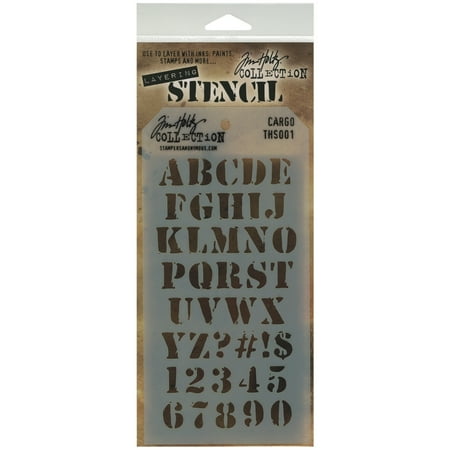 UPC: 0794504707656 | Tim Holtz Layered Stencil 4.125 X8.5 -Cargo