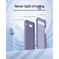 thumbnail image 3 of 3 in 1 for Google Pixel 7A Case, with 2 Pack Screen Protector, with Full Camera Cover Protection，Liquid Silicone Slim Shockproof Protective Phone Case [Microfiber Lining] (Lavender Grey), 3 of 12